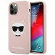 Чехол Karl Lagerfeld Liquid silicone Choupette Hard для iPhone 12 Pro Max, цвет Розовый (KLHCP12LSLCHLP)