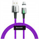 Магнитный кабель Baseus Zinc Magnetic Cable USB - USB Type-C 3 A 1 м, цвет Фиолетовый (CATXC-A05)