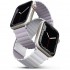 Ремешок Uniq Revix reversible Magnetic для Apple Watch 49/45/44/42 мм, цвет Лиловый/Белый (Lilac/White) (45MM-REVLILWHT)