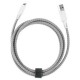 Кабель EnergEA Nylotough Micro-USB 1.5 м, цвет Белый (CBL-NTAM-WHT150)