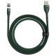 Магнитный кабель Baseus Zinc Magnetic Safe Fast Charging Data Cable USB to Type-C 5A 1 м, цвет Зеленый (CATXC-N06)