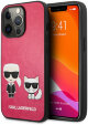 Чехол Karl Lagerfeld PU Karl & Choupette Hard для iPhone 13 Pro, цвет Фуксия (KLHCP13LPCUSKCP)