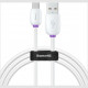 Кабель Baseus Purple Ring Huawei Flash Charge cable USB - USB Type-C 5 A 1 м, цвет Белый (CATZS-02)