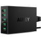 Сетевое зарядное устройство Aukey 5-Port USB Charging Station 50W / 10A, цвет Черный (PA-U33)