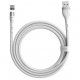 Магнитный кабель Baseus Zinc Magnetic Safe Fast Charging Data Cable USB to Type-C 5A 1 м, цвет Белый (CATXC-N02)