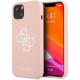 Чехол Guess Liquid silicone 4G Big logo Hard для iPhone 13, цвет Розовый (GUHCP13MLS4GWPI)