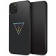 Чехол Guess Iridescent glitter Triangle logo Hard PC/TPU для iPhone 11 Pro Max, цвет Черный/Радужный (GUHCN65TRMLBK)
