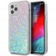 Чехол Guess Liquid Glitter 4G Hard для iPhone 12 Pro Max, цвет Радужно-розовый (GUHCP12LLG4GGBLPI)