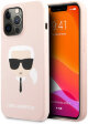 Чехол Karl Lagerfeld Liquid silicone Karl's Head Hard для iPhone 13 Pro, цвет Розовый (KLHCP13LSLKHLP)