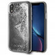 Чехол Guess Glitter Hard для iPhone XR, цвет Серебристый (GUHCI61GLUFLSI)