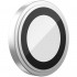 Защитное стекло Blueo Camera ARMOR lens (алюмин. кромка, 2 шт) 0.26 мм для камеры iPhone 13/13 Mini, цвет Серебристый (NPB28-13/13mini-SIL)