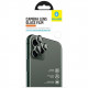 Защитное стекло Blueo 2.5D Camera Armor lens (армир. кромка) для камеры iPhone 11 Pro/11 Pro Max с зеленой рамкой 3 шт. (NPB27-Green)