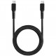 Кабель EnergEA FibraTough Anti-microbial USB-С - Lightning MFI 3А 1.5 м, цвет Черный (CBL-FABCL-BLK150)