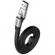 Кабель Baseus Nimble Portable Cable USB Type-C 2 А 1.2 м, цвет Серебристый/Черный (CATMBJ-A0S)