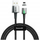 Магнитный кабель Baseus Zinc Magnetic Cable USB - Lightning 1.5 A 2 м, цвет Черный (CALXC-B01)