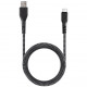 Кабель EnergEA FibraTough USB - USB-C 5А 1.5 м, цвет Черный (CBL-FTCA5A-BLK150)