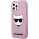 Чехол Karl Lagerfeld TPU Glitters Choupette Hard для iPhone 12 Pro Max, цвет Розовый (KLHCP12LCHTUGLP)