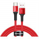 Кабель Baseus Halo data HW Flash Charge cable USB - USB Type-C 40 Вт 1 м, цвет Красный (CATGH-G09)