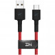 Кабель Xiaomi ZMI AL411 USB Type-C - USB PP Braided cable 30 см, цвет Красный