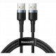 Кабель Baseus Cafule Cable USB 3.0 - USB 3.0 2 А 1 м, цвет Темно-серый (CADKLF-C0G)