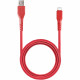 Кабель EnergEA FibraTough USB - USB-C 5А 1.5 м, цвет Красный (CBL-FTCA5A-RED150)