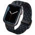Ремешок Uniq Aspen DE strap для Apple Watch 49/45/44/42 мм, цвет &quot;Синий обсидиан&quot; (45MM-ASPDEOBLU)