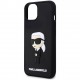 Чехол Karl Lagerfeld 3D Rubber NFT Karl Ikonik Hard для iPhone 14, цвет Черный (KLHCP14S3DRKINK)
