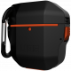 Чехол с карабином Urban Armor Gear (UAG) Hard Case для AirPods 1&2, цвет Черный/Оранжевый (10185F114097)