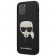 Чехол Karl Lagerfeld PU Saffiano Karl's Head Hard для iPhone 12 Pro Max, цвет Черный (KLHCP12LSAKHBK)