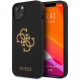 Чехол Guess Liquid silicone 4G Big logo Hard для iPhone 13 Mini, цвет Черный (GUHCP13SLS4GGBK)
