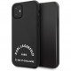 Чехол Karl Lagerfeld PU Leather Rue Saint Guillaume Hard для iPhone 11, цвет Черный (KLHCN61NYBK)