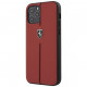 Чехол Ferrari Off-Track Genuine Leather/Nylon stripe Hard для iPhone 12 Pro Max, цвет Красный (FEOMSHCP12LRE)