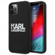 Чехол Karl Lagerfeld Liquid silicone stack logo Hard для iPhone 12/12 Pro, цвет Черный (KLHCP12MSLKLRBK)