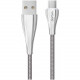 Кабель Dorten USB-C to USB Armor Series 1 м, цвет Серебристый (DN303701)
