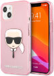 Чехол Karl Lagerfeld TPU Glitters Karl's head Hard для iPhone 13, цвет Розовый (KLHCP13MKHTUGLP)