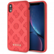 Чехол Guess 4G Peony Debossed Hard PU для iPhone XR, цвет Красный (GUHCI61PELRE)