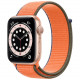 Умные часы Apple Watch Series 6 GPS, 44 мм, корпус из алюминия цвет Золотой, нейлоновый ремешок цвет "Кумкват"