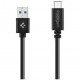 Кабель-переходник Spigen USB-C - USB 3.0 1 м, цвет Черный (sgp11579)