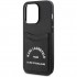 Чехол Karl Lagerfeld Cardslot PU Saffiano RSG 3D rubber logo Hard для iPhone 14 Pro, цвет Черный (KLHCP14LSAPRSGK)
