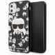 Чехол Karl Lagerfeld TPU Collection Flower Hard для iPhone 11, цвет Черный (KLHCN61FLFBBK)