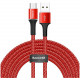 Кабель Baseus Halo data cable USB to USB Type-C 2 A 3 м, цвет Красный (CATGH-E09)