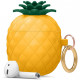 Силиконовый чехол с карабином Elago Pineapple Silicone Hang case для AirPods 1&2, цвет Желтый (EAP-PINEAPPLE-YE)