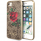 Чехол Guess Flower Desire 4G Hard PU/Roses для iPhone 7/8/SE 2020, цвет Коричневый (GUHCI84GROB)