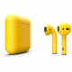 Беспроводные наушники Apple AirPods 2 Color Edition (2019) в зарядном футляре, цвет Желтый (матовый)