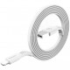 Кабель Baseus Tough series cable USB For Lightning 2 A 1 м, цвет Белый (CALZY-B02)