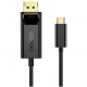Кабель Choetech 4K 60HZ USB Type-C - DisplayPort gold plated 1.8 м, цвет Черный (XCP-1801)