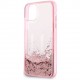 Чехол Karl Lagerfeld Liquid Glitter Big KL logo Hard для iPhone 11, цвет Розовый (KLHCN61LBKLCP)