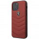 Чехол Ferrari Off-Track Genuine leather Quilted Hard для iPhone 12/12 Pro, цвет Красный (FEHQUHCP12MRE)