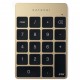 Беспроводная клавиатура Satechi Slim Rechargeable Aluminum Bluetooth Keypad, цвет Золотой (ST-SALKPG)