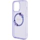 Чехол Guess PC/TPU Flowers Wreath Hard (MagSafe) для iPhone 14 Pro Max, цвет Фиолетовый (GUHMP14XHFWFCU)
